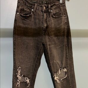 Distressed Black Jeans for Men